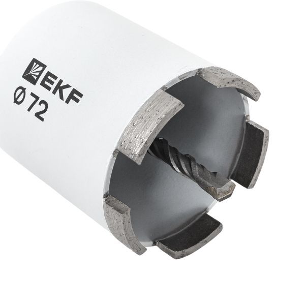 Коронка алмазная DCH-72 (верхнее пылеудаление) Laser M16 SDS-Plus EXPERT EKF dch-72-t-m16