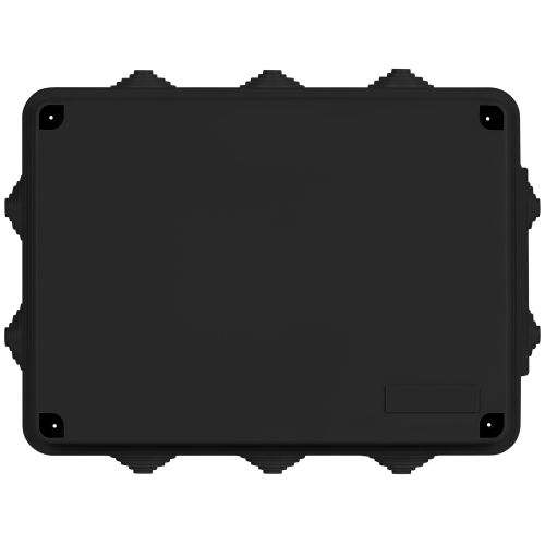 Коробка распаячная KORv-190-140-70-10gv-MP-B 190х140х70мм с гермовводами 10 входов прямой монтаж черн. IP55 Эра Б0073017