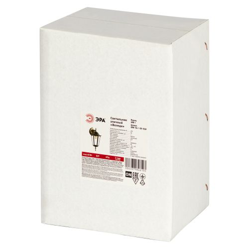 Светильник Веледа GBW-104-1-BR-0360 60Вт E27 IP54 230В вниз уличный настен. бронза Эра Б0071479