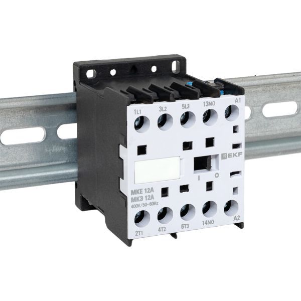 Контактор МКЭ-1 12А кат. 230В AC 1НО EKF Mctr-s-12-230