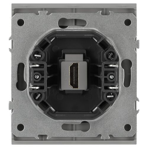 Розетка HDMI СП Arktik 16А IP20 250В алюм. 16-3114-03 Эра Б0070506