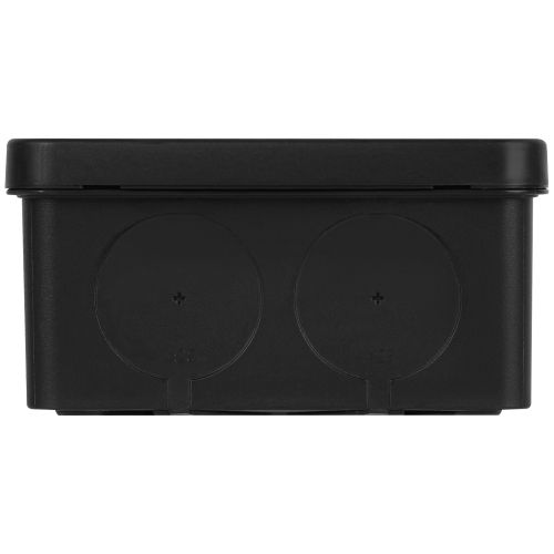 Коробка распаячная KOR-100-100-50-9g-K-2MP-B двухкомпонентная HF стойкая к УФ 100х100х50мм черн. ПМ IP66 Эра Б0073004