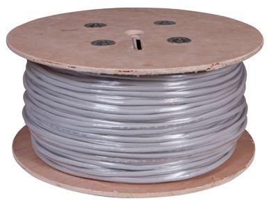 Кабель витая пара U/UTP CAT 5е PVC 16PR 24AWG INDOOR SOLID сер. 305м РФ Rexant 01-1012-R
