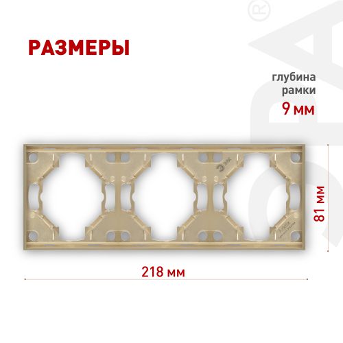 Рамка 3-м Arktik шампань 16-5003-04 Эра Б0070567