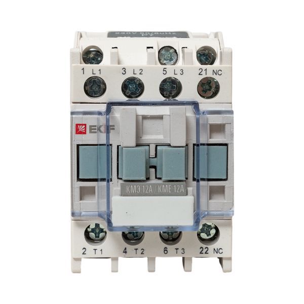 Контактор КМЭ-1 12А кат. 230В AC 1НЗ EKF ctr-s-12-220-nc