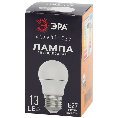 Лампа светодиодная ERAW50-E27 A50 3Вт груша бел. E27 13SMD для белт-лайт ЭРА Б0049582