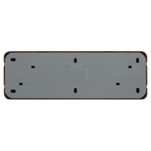 Розетка 4-м ОП Quadro 2-208-10 16А IP20 250В 4х2P+Е венге Intro Б0053842