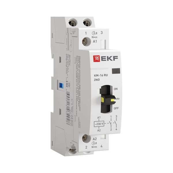 Контактор модульный КМ РУ 16А 2NO (1 мод.) PROxima EKF km-1m-16-20