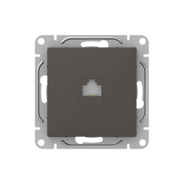 Розетка RJ45 (кат.6) мокко. Эпика EKF UP1-SOM-RJ45-6
