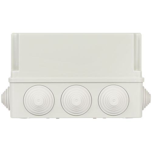 Коробка распаячная KORv-190-140-120-10g-44 ОП 190х140х120мм на винтах 10 гермовводов IP44 сер. Эра Б0071919