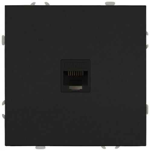 Розетка информационная 1-м СП Galaxy RJ45 16А IP20 250В антрацит 15-3107-05 Эра Б0070743
