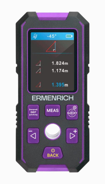Детектор скрытой проводки Ping SM90 фиолет. Ermenrich 83842