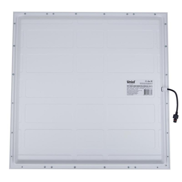 Светильник светодиодный ULP-6060-36W/5000K IP65 MEDICAL WHITE 36Вт 5000К IP65 4200лм потолочн. универс. холод. свет в комплекте с источником питания бел. Uniel UL-00011481