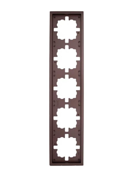 Рамка 5-м ZIMA горизонт. шоколад LEZARD 704-7300-150