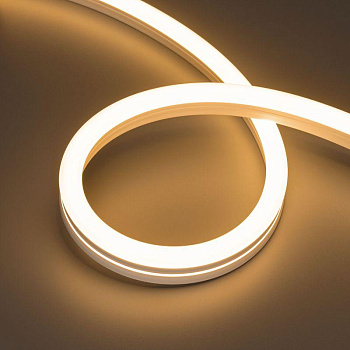 Лента светодиодная MOONLIGHT-SIDE-A140-12x24mm 24V Warm 2700К 9.6Вт/м IP68 wire x2 прямой вывод кабеля герметичная (уп.5м) Arlight 042798