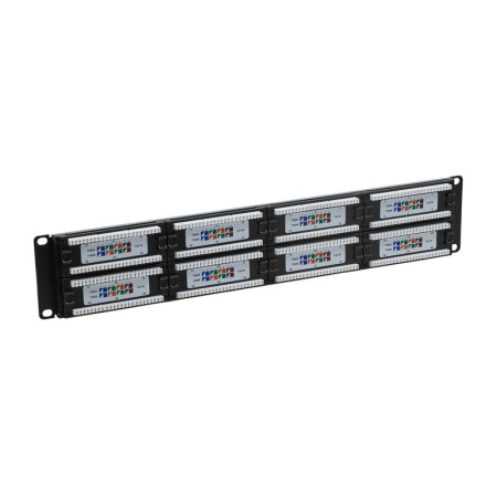 Патч-панель 19дюйм 2UCAT5E 48 портов RJ45 неэкранированная DKC RN5PPU242