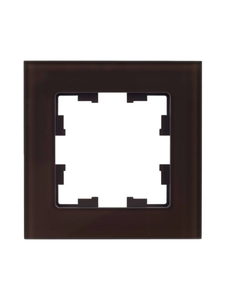 Рамка 1-м BRITE РУ-1-2-БрТБ стекло темн. бронза IEK BR-M12-G-K45