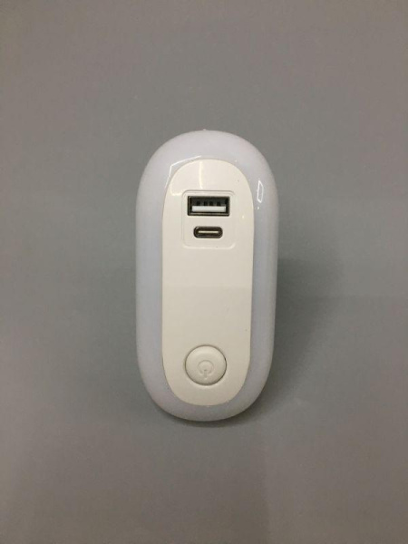 Светильник светодиодный ночник LED USB+TypeC 220В NL-267 Camelion 15384