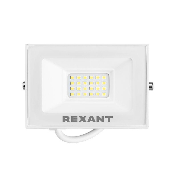 Прожектор СДО 30Вт 2400лм 5000К бел. корпус Rexant 605-025