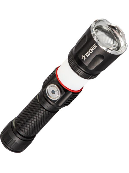Фонарь ручной аккум. 4Вт T6LED/Li-ion18650 1200мА.ч алюм. КОСМОС KOC811Lit