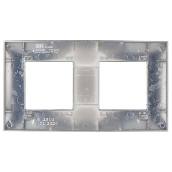 Рамка 2-м SKANDY SK-F32N металл никель IEK SK-M22-M-K50