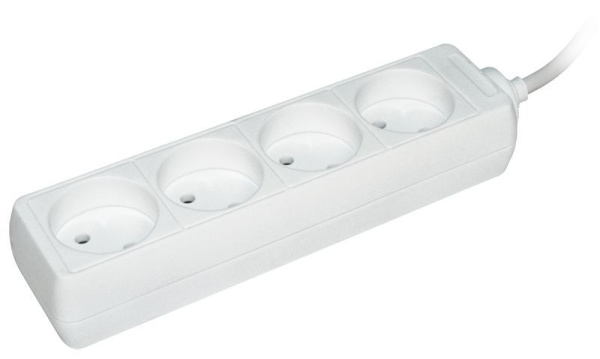 Удлинитель 4х1.5м без заземл. 10А IP20 У4 2P 250В 2х0.75 IEK WYP10-06-04-01-N