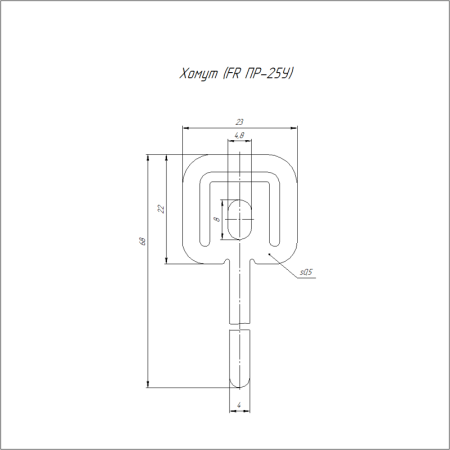 Хомут FR ПР-25У (уп.100шт) Промрукав PR17.00577