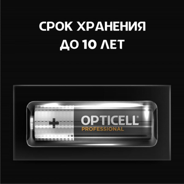 Элемент питания алкалиновый AA/LR6 (блист. 4шт) Professional Opticell 5052001/6052001