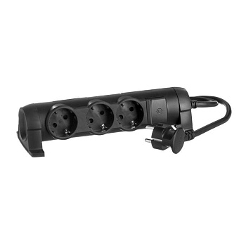 Удлинитель 3х1.5м 16А IP20 Комфорт 3х2P+E черн. IEK 694601