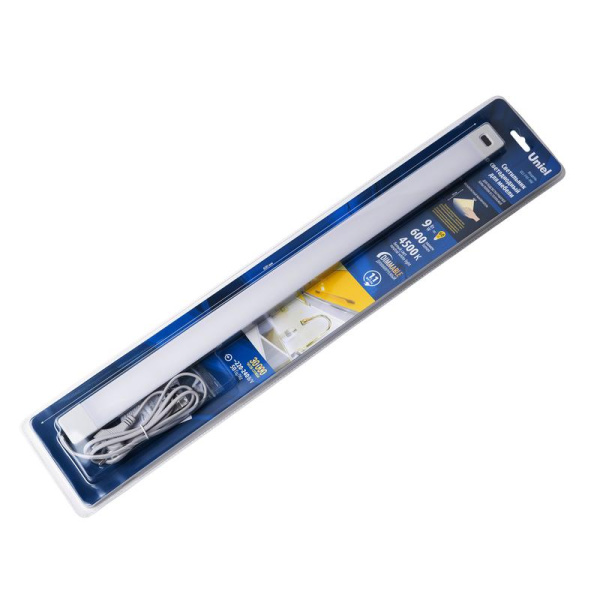 Светильник светодиодный ULI-F45-9W/4500K/DIM SENSOR IP20 SILVER 600лм для мебели 600х35х16мм Uniel UL-00008281