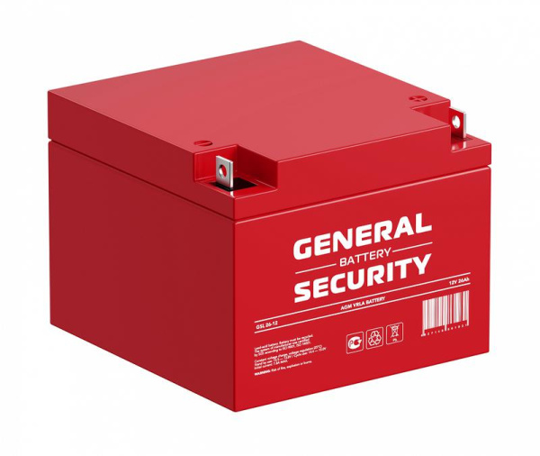 Аккумулятор 12В 26А.ч General Security GSL26-12