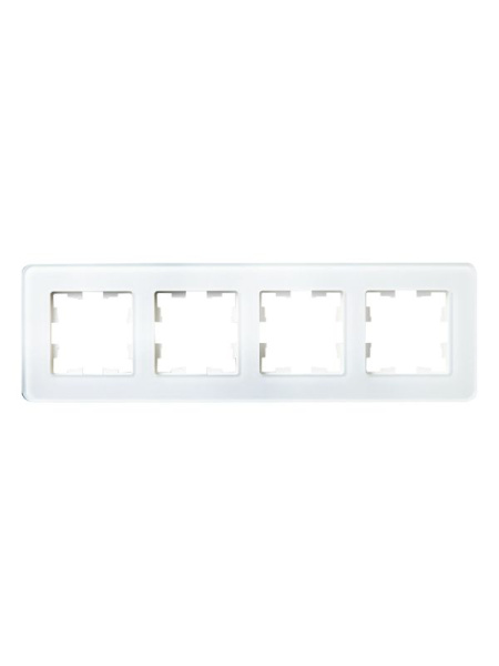 Рамка 4-м BRITE РУ-4-2-Бр стекло бел. RE IEK BR-M42-G-41-K01