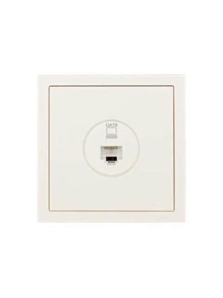 Розетка компьютерная 1-м СП ZIMA IP20 механизм сл. кость LEZARD 704-9088-140