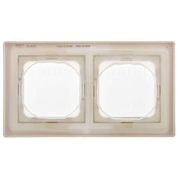 Рамка 2-м СП FLITE Рпро-2-55-ФлСл IP55 сливочный IEK FI-M20-32-55-K86