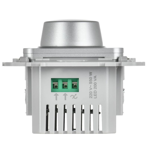 Светорегулятор проходной СП FLITE СС26-5-12-ФлА TRIAC 550Вт механизм алюм. IEK FI-D23-0550-P-K47