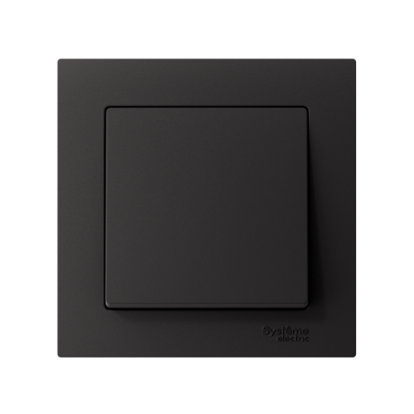 Выключатель 1-кл. СП AtlasDesign 10А IP20 (сх. 1) 10AX в сборе карбон SE ATN001012