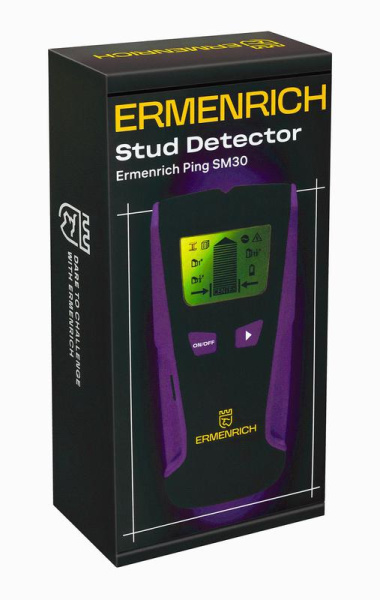 Детектор проводки Ping SM30 фиолет. Ermenrich 83835