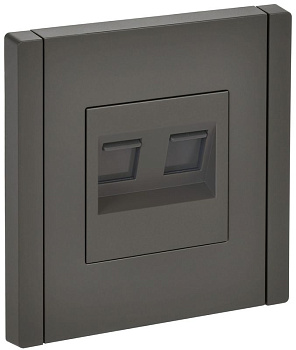 Розетка 2-м RJ11+RJ45 кат.5E FORTE&PIANO FP335 сер. IEK FP-KT20-O-1-K03