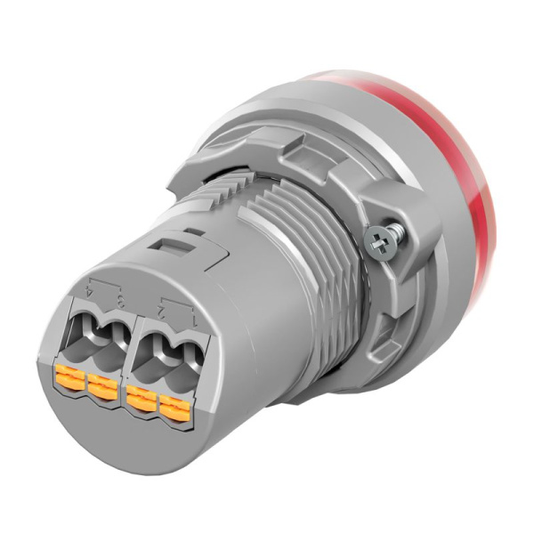 Лампа сигнальная со встроенным диодом 9-24В зажим Push-In красн. DKC M22L-F24RPU