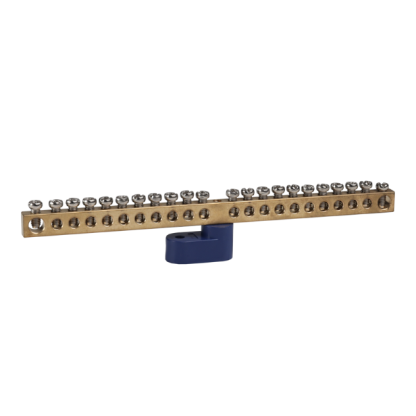 Шина нулевая с одним изолятором OptiKit BB-O-N-S-22-6х9 син. КЭАЗ 277938