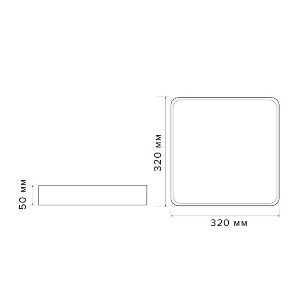 Светильник светодиодный декоративный PPB Scandic-S 36Вт 4000К IP20 настенно-потолочный бытовой GR/W JazzWay 5037373