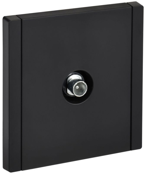Розетка TV проходная FORTE&PIANO FP129 черн. IEK FP-A10-P-K02