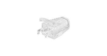 Колпачок защитный для коннекторов RJ45 под кабели d6.5мм с защитой защелки прозр. (уп.100шт) NIKOMAX NMC-RJBOOT65B-TR-100