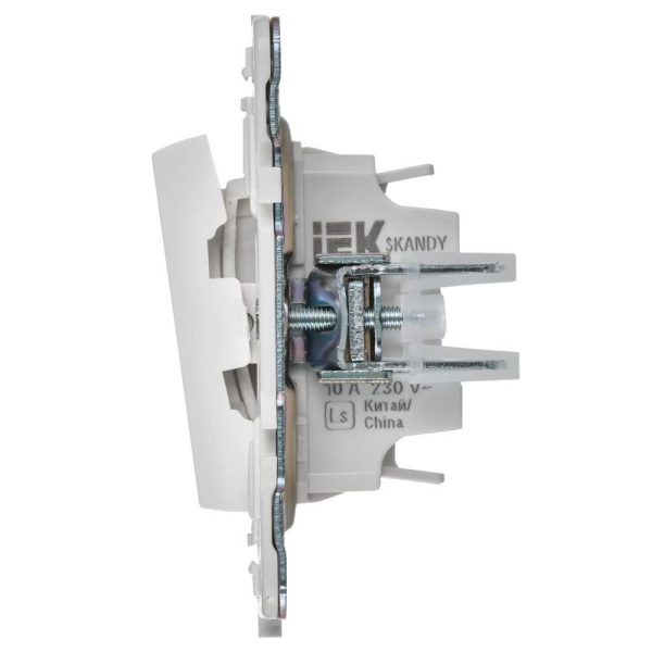 Выключатель жалюзи SKANDY 10А SK-V12W арктич. бел. IEK SK-V15-0-10-K01