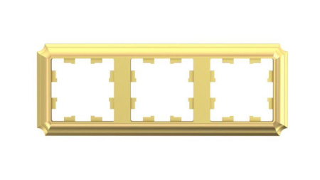 Рамка 3-м AtlasDesign Antique универс. зол. SE ATN101603