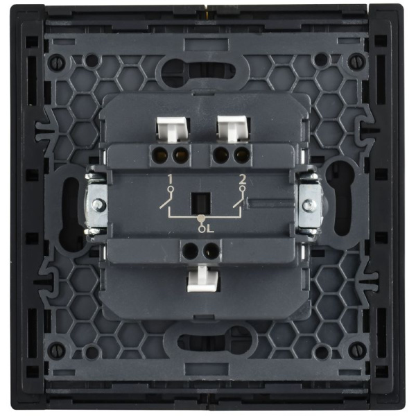 Выключатель 2-кл. 1п 1мод. СП FORTE&PIANO FP805M 10А IP20 сл. кость IEK FP-V20-0-10-1-M-K41