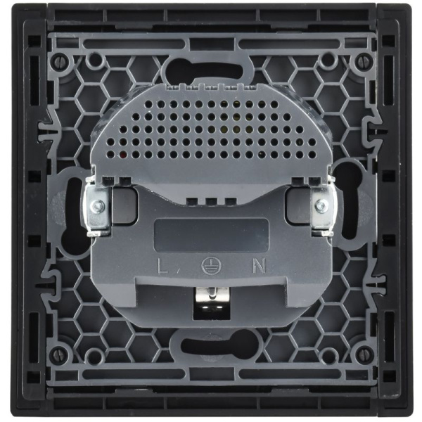 Розетка 1-м СП FORTE&PIANO FP645M 16А IP20 USB A+A 3.1А с заземл. защ. шторки винтовое крепление шампань IEK FP-R14-16-U21-D31-M-K37