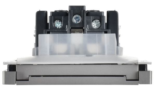 Розетка СП FORTE&PIANO 16А IP44 FP521 с заземл. защ. шторки с крышкой винт. крепл. сталь IEK FP-R16-16-44-K46