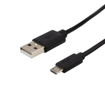 Кабель USB (micro USB) длинный штекер 1М черн. REXANT 18-4268