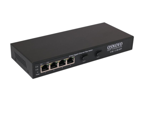 Коммутатор SW-7042 Gigabit Ethernet на 4 RJ45 + 2 SFP OSNOVO 13262